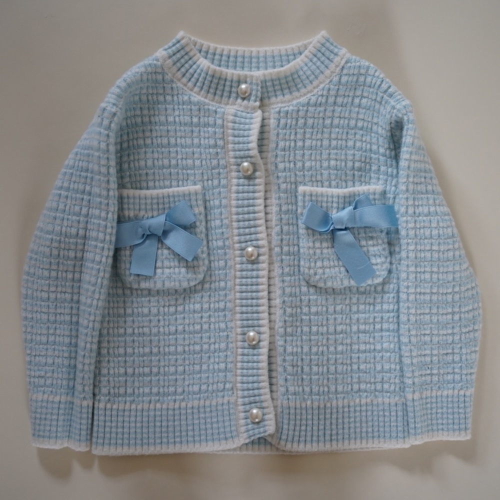 Girl baby blue color cardigan size 90